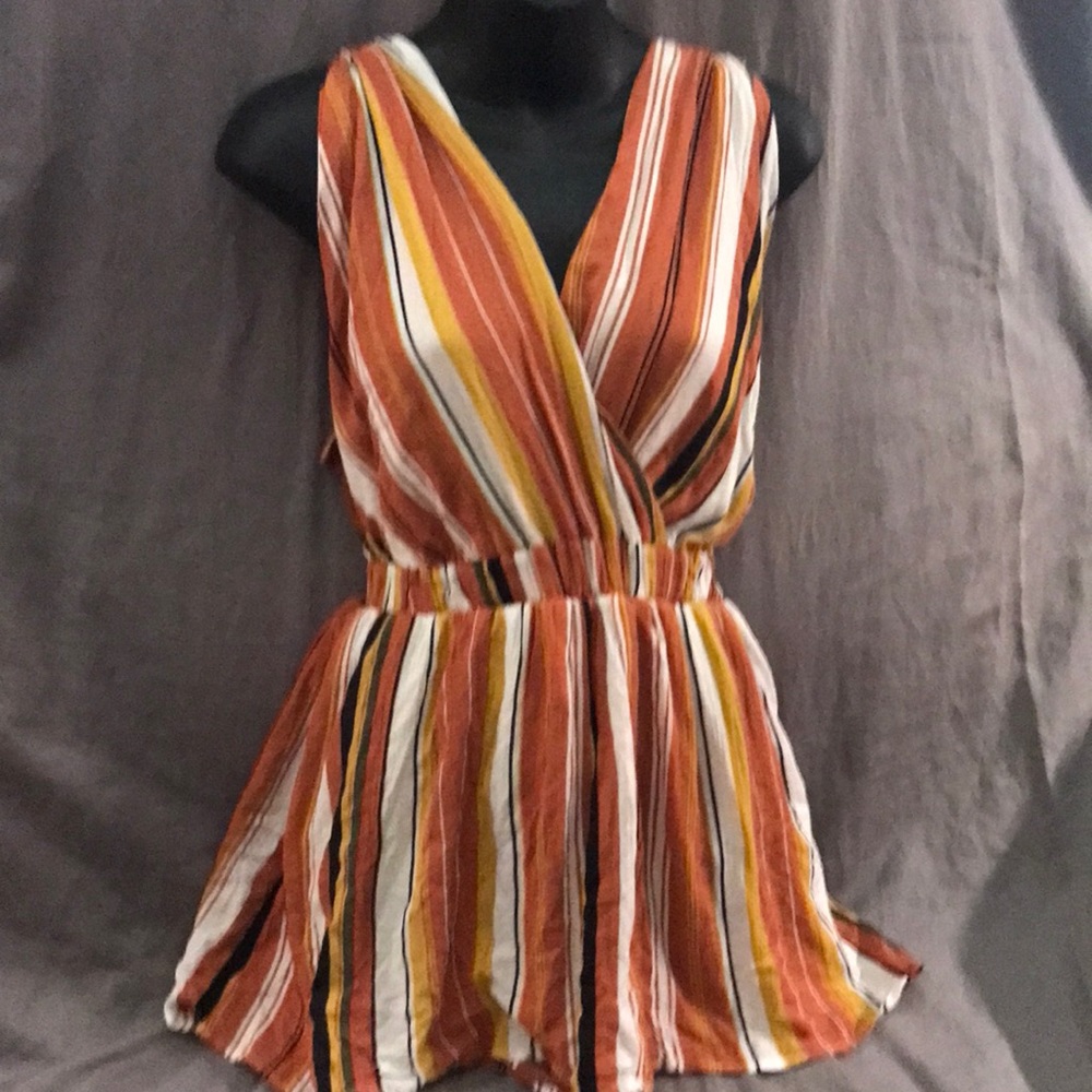 Striped romper